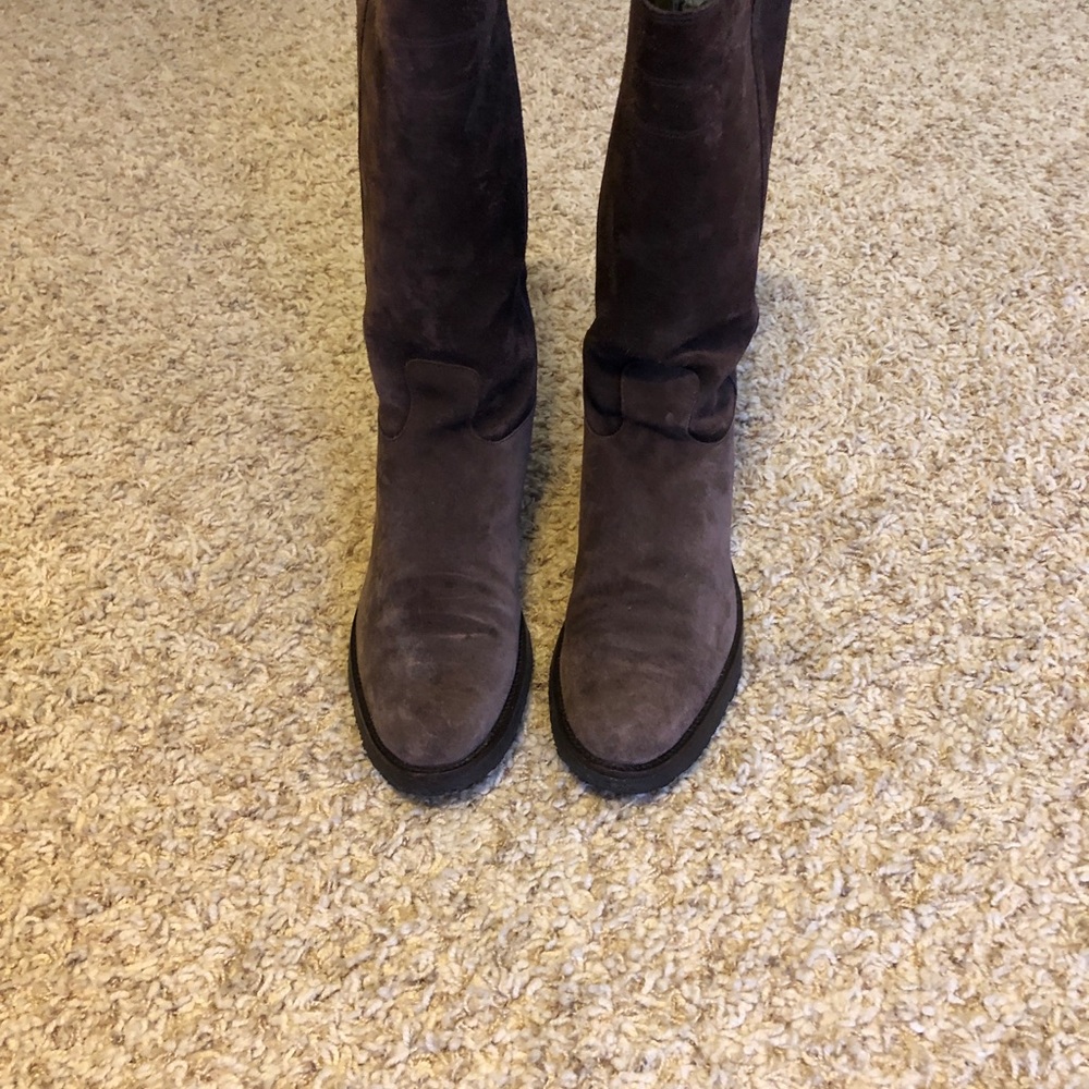 Brown Suede zip up boots - Picture 2 of 8